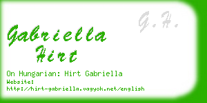 gabriella hirt business card